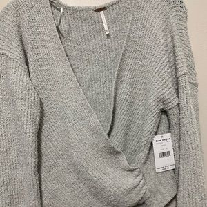 XS grey free people sweater
